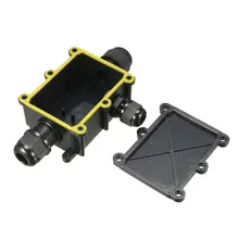 Uxcell Водонепроницаемый IP68 Открытый ПК электрические PG9 кабельный сальник для герметизации провода электрическая распределительная коробка с 4 позиции клеммной колодки