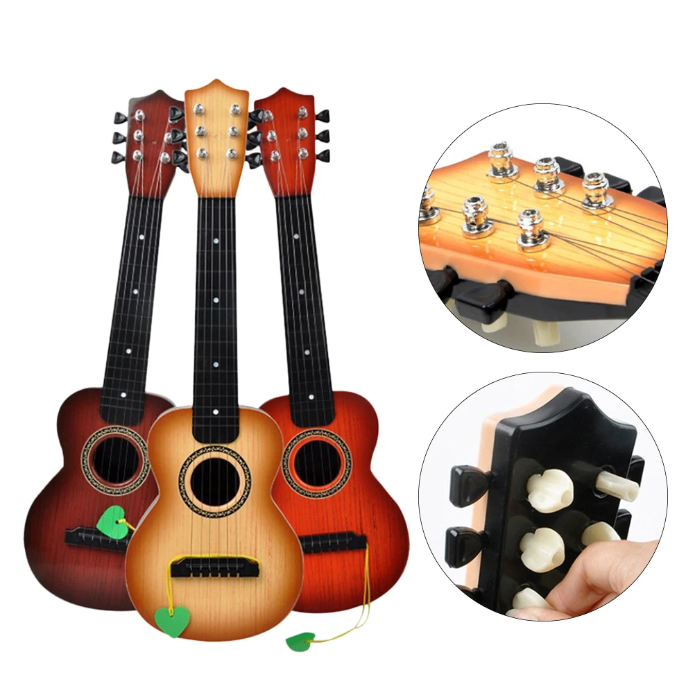 1 шт. моделирование Educatioanl обучения декоративные струны игральные игрушки гитара аксессуары для детей Рождественский подарок