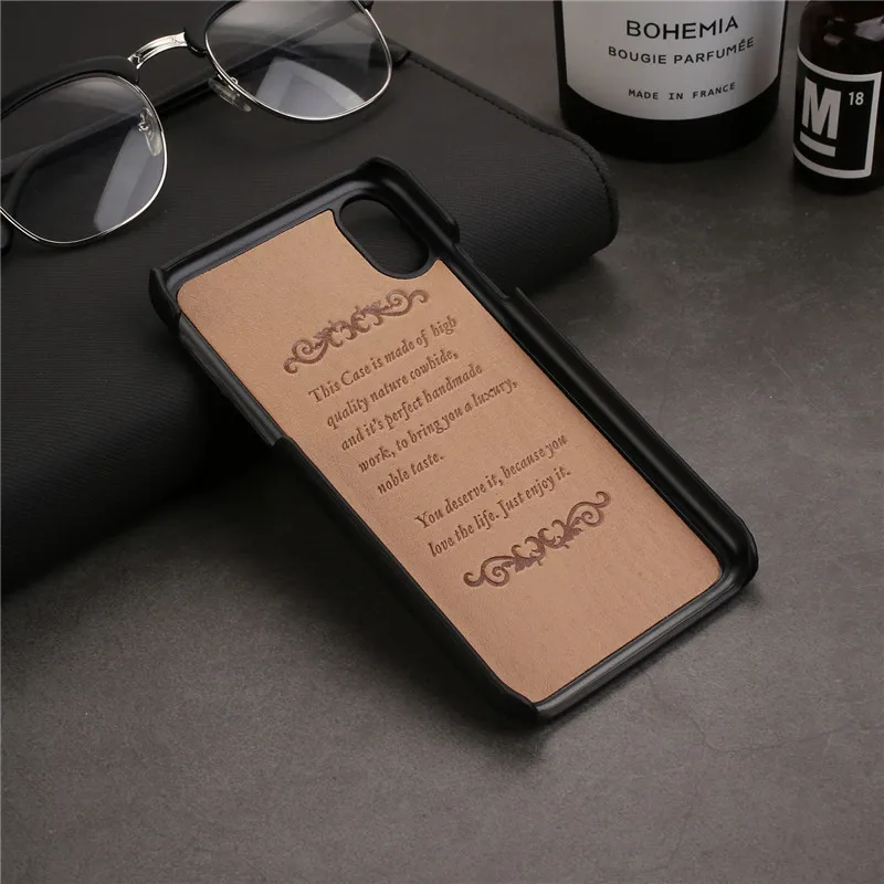 Чехол Xr из коровьей кожи для iPhone X, чехол, роскошный тонкий жесткий Xs Max, задняя крышка, чехол для iPhone 6, 6 S, 7, 8 Plus, X, Xr, Xs Max, Funda