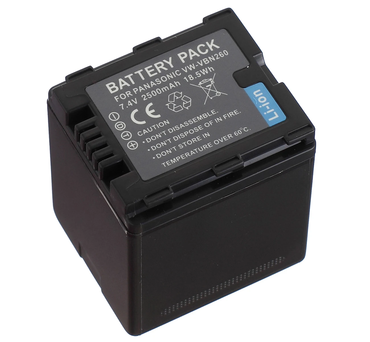 Перезаряжаемый литий-ионный аккумулятор для Panasonic VW-VBN130, VW-VBN260, VW-VBN260E, VW-VBN260E-K, VW-VBN390