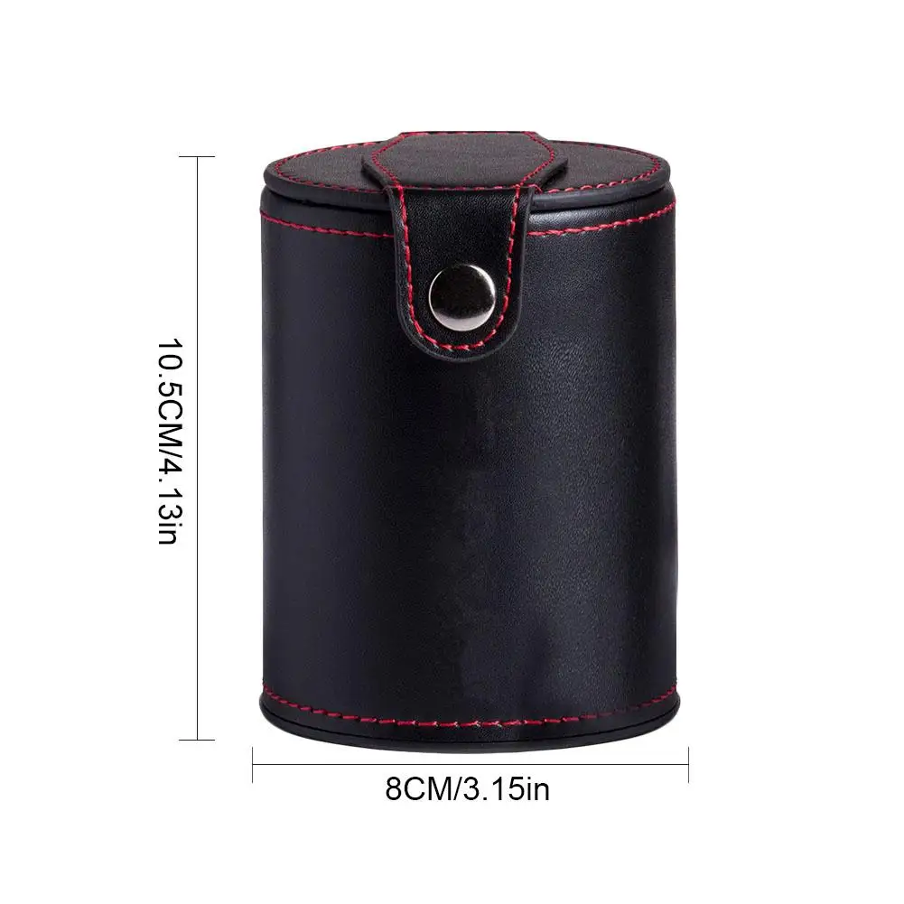 Кожаный стакан для игральных костей с отсеком хранения большинства игр в кости