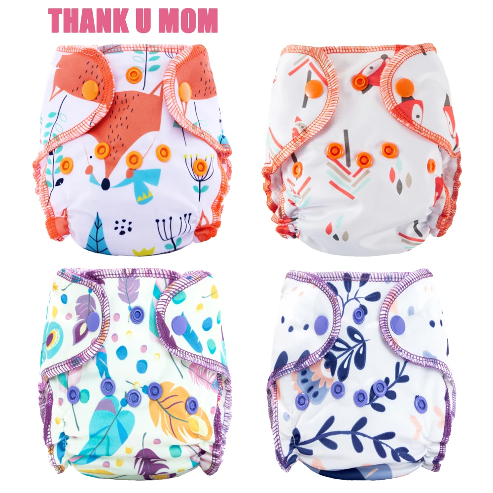 

5Pcs Newborn Baby Cloth Diaper NB Pocket Diapers Stay Dry Suede Cloth Inner PUL Outer Fit 6-11 Pounds Baby