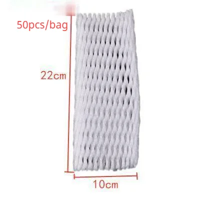 Foam Net sleeve Pocket Shockproof Protection Transport Packing Wine Glass Bottle Fragile Items Vegetable Fruit Thicken Mesh Bag 22X10CM