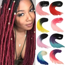 Синтетические плетеные волосы, вязанные крючком косички, замки, искусственные локоны в стиле Crochet, наращивание волос для женщин