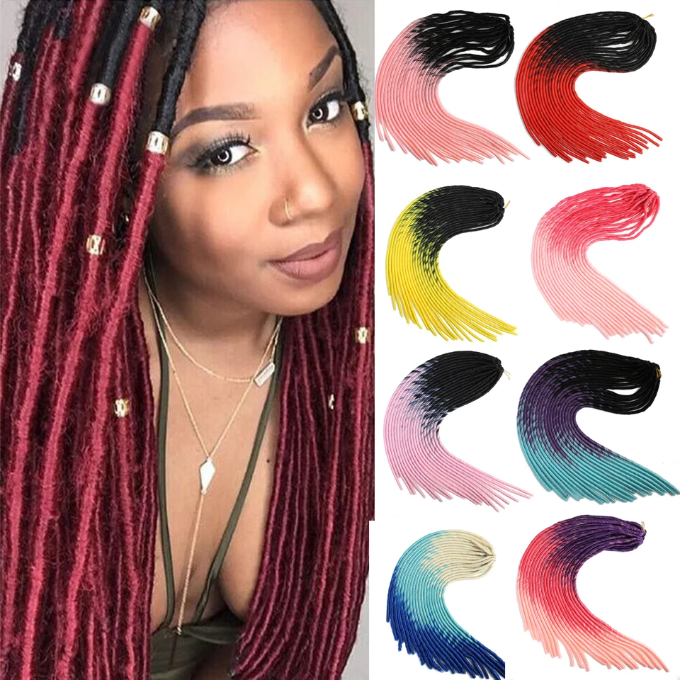 Синтетические плетеные волосы вязанные крючком косички замки искусственные