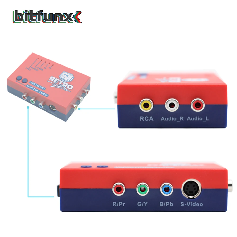  Bitfunx RetroScaler2x A/V to HDMI Converter and Line-doubler for Retro Game Consoles PS2/N64/NES/SE