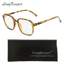 Longkeader, квадратная оправа для очков, женские классические винтажные очки, мужские Оптические Компьютерные очки, прозрачные оправы для очков