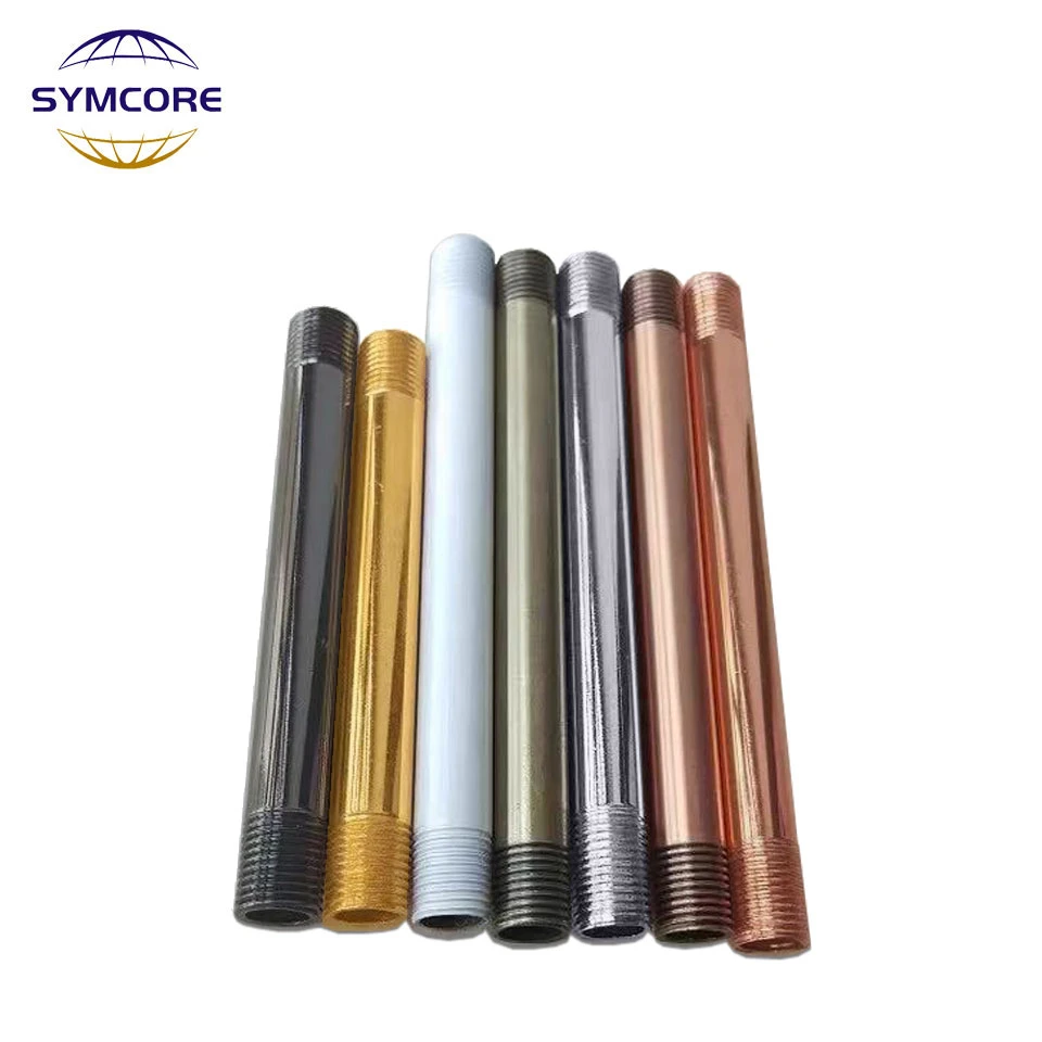 Tubo de conexión medio de doble extremo, rosca exterior tubo recto hueco, para lámpara de mesa, luz de suelo, 2 uds.|Lámpara de tubo de dientes| - AliExpress