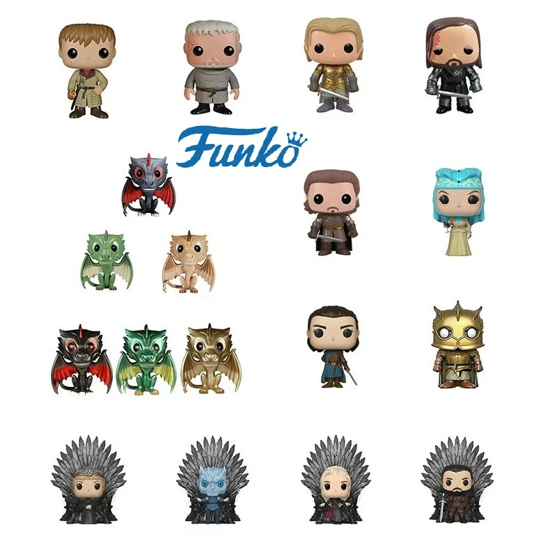Funko pop Игра престолов песня Льда и Огня фильм виниловые фигурки и игрушки Коллекционная модель игрушки для детей