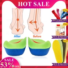 EVA 3D ортопедические стельки Плоскостопие для детей и детей супинатор стелька для ног быка детская ортопедическая обувь Уход за ногами вставка