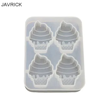 

Crystal Epoxy Mould DIY Ice Cream Mold 4 with Mirror Handmade Pendant Baking Making Resin Molds