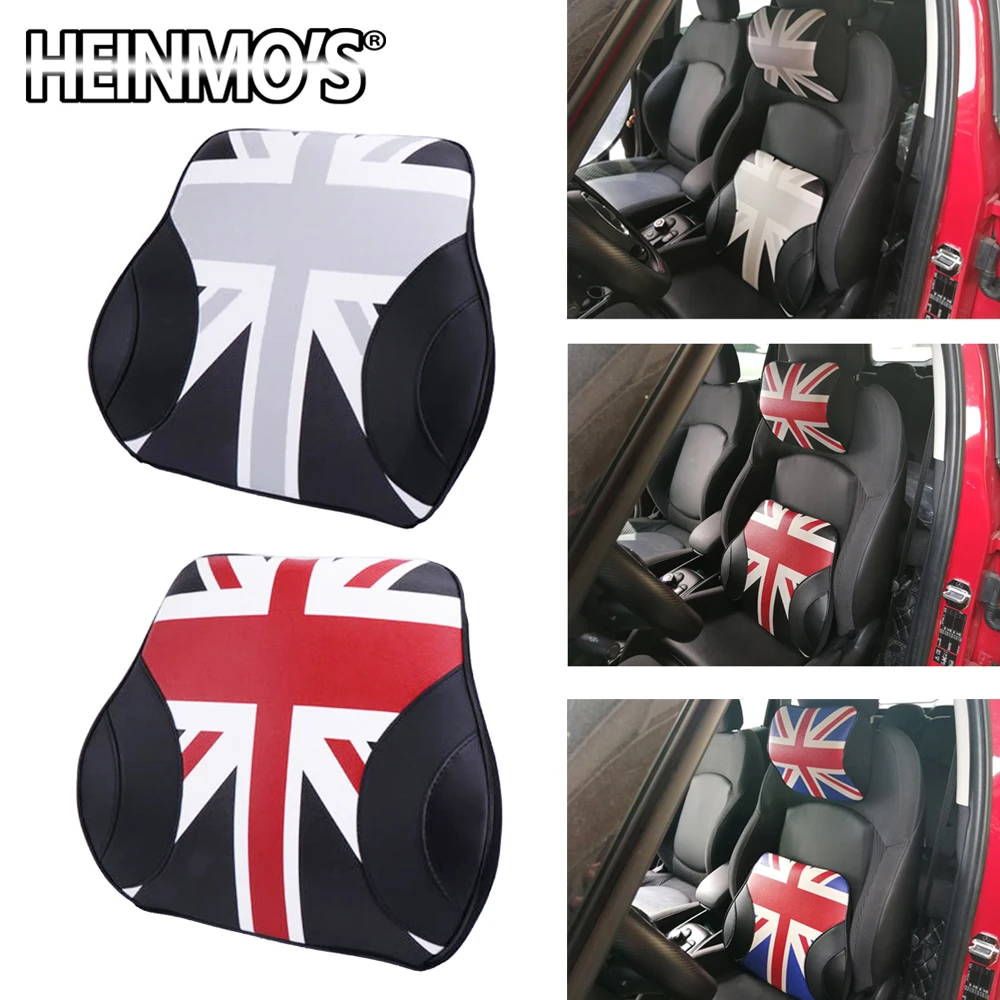 PU Leather Seat Waist Support Cushion For Mini Cooper Fit For Most Car