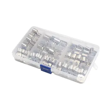 

100PCS SC Tinned Copper Lug Ring Wire Connectors for Battery Bare Cable Electric Wire Connector Crimp Terminal Set