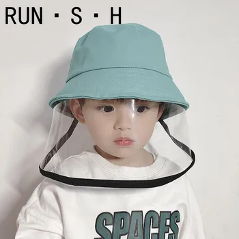 

kids Child Anti-saliva Solid Color Protective Hat Antifog Boy Girl Antivirus hat Universal Windproof Outdoor Wild Protective Cap