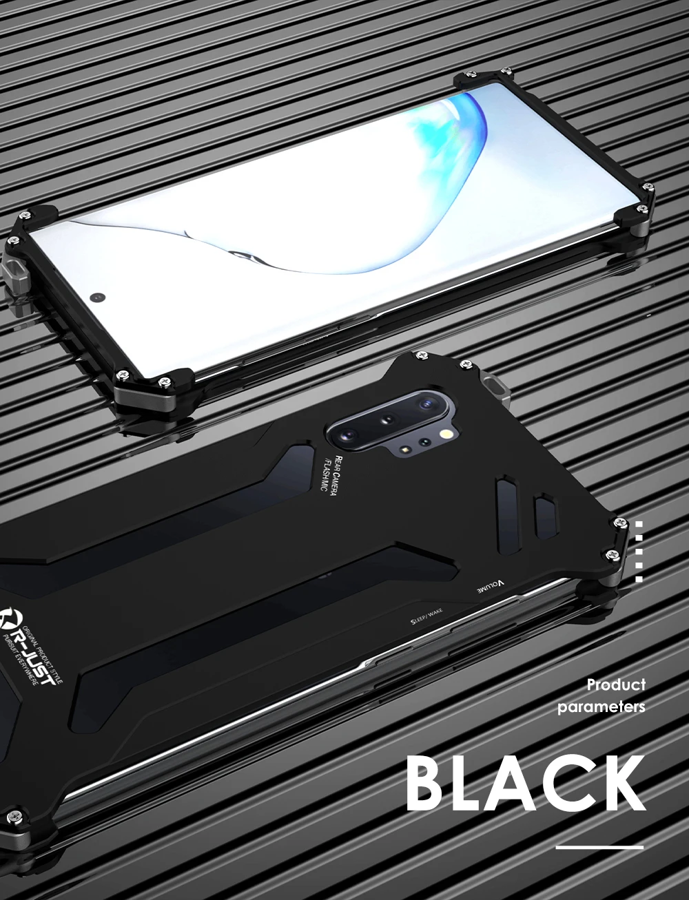 Цинк алюминий сплав контрастные цвета металлический корпус для samsung Galaxy Note 10 10+ плюс Жесткий Чехол теплоотвод полые корейские