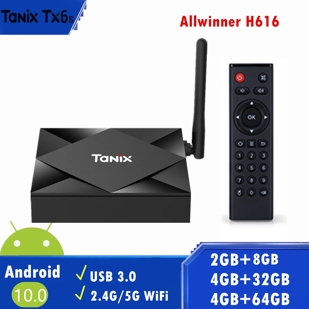 ТВ приставка Allwinner H616 на Android 2020 4 + 32/64 ГБ Wi Fi BT|ТВ-приставки и медиаплееры| |
