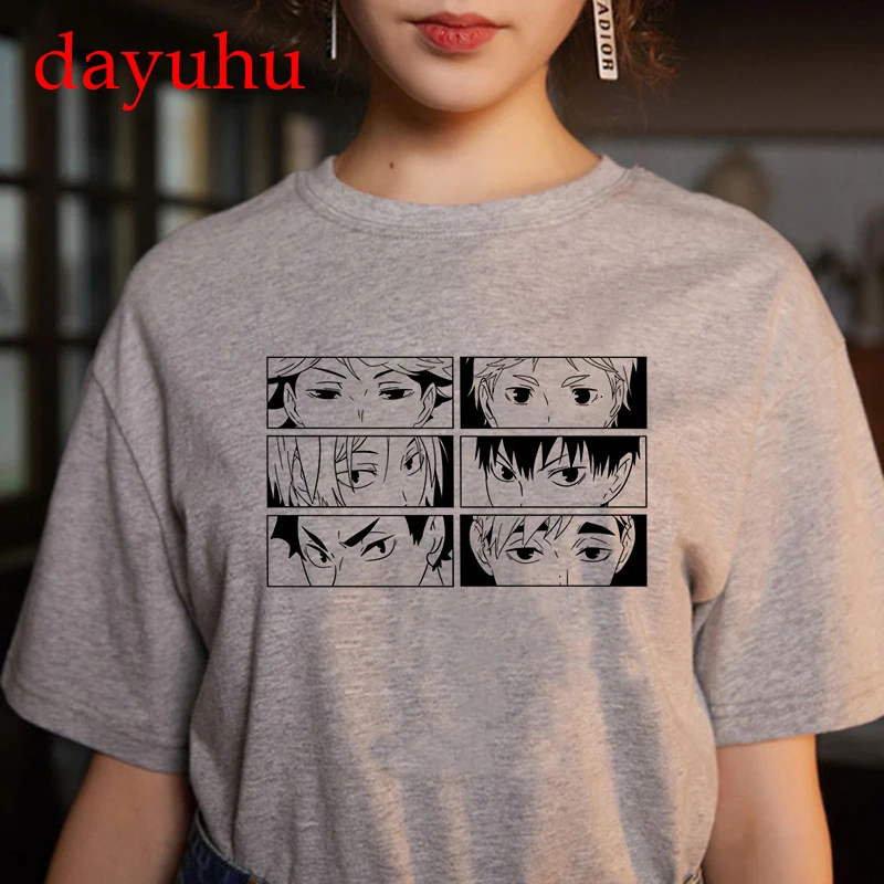 Женская футболка с рисунком из японского аниме Oya Haikyuu | одежда