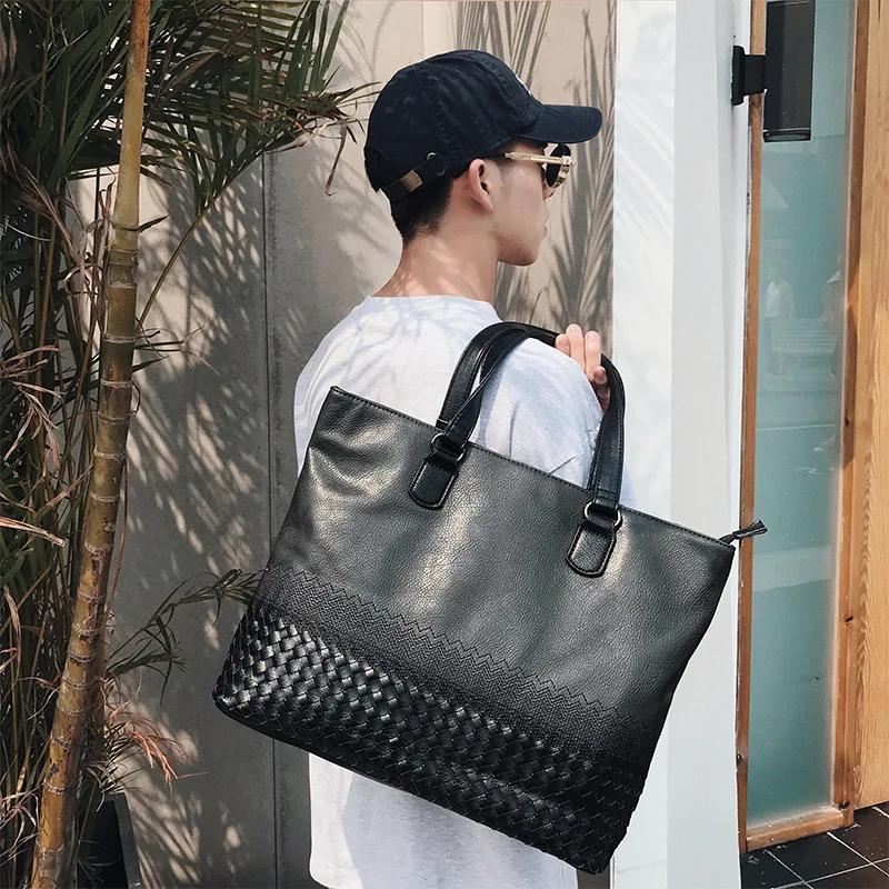 

Men's handbag high quality Korean embroidery retro trend official computer bag 2019 new JIULIN