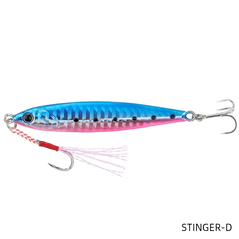 STINGER-D TSURINOYA для рыбалки приманки Стингер 20 г/30 г/40g металла, дергающаяся приманка прибрежных заброса ложка приспособлений, доступные принадлежности для морской рыбалки, рыболовные снасти, джиг-приманки - Цвет: STINGER-D