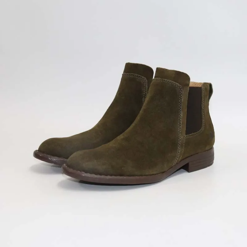Chelsea leather bootsClassic fashion bootsWomen's BootsChelsea bootsHeating boots - Цвет: Армейский зеленый