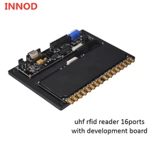 Управление складом 16 портов дальний uhf считыватель ярлыков RFID контроллер tcp/ip rj45 epc iso 6c/b gen2 пассивный блок питания 12 В
