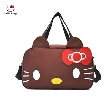 

HELLO KITTY Women's Fashion Messenger Bag Canvas Material Exquisite Large Capacity Supermarket Shopping Bag Trend Party Handbag