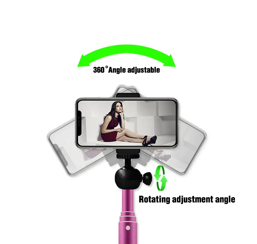 Профессиональная штатив-Трипод для селфи с подсветкой для видеозаписывающая камера для съемки Селфи
