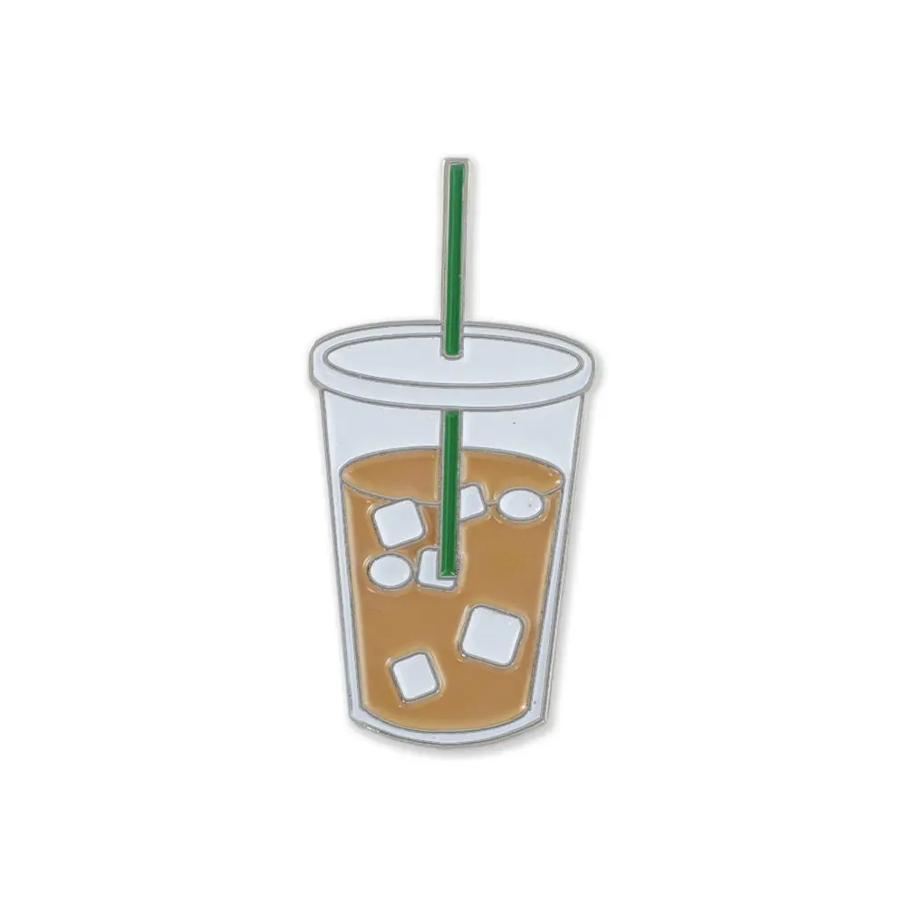 Новинка Iced Coffee эмаль отворот значок воротник булавки рюкзак шляпа аксессуары