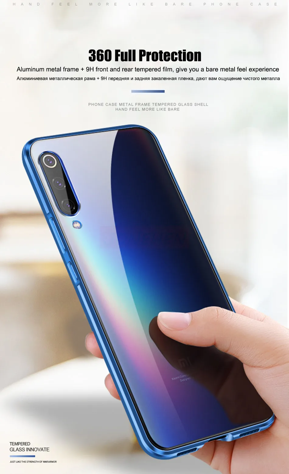 Чехол с двойным стеклом для Xiaomi 8 9 SE 9T CC9 Pro CC9E Note 10 Max3 Mix 2s 3 360 магнитный чехол для Redmi 7 8 Note 8T K20 K30 Pro
