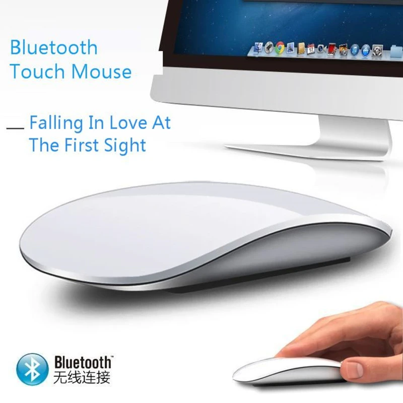 

Magic Bluetooth Wireless Arc Touch Computer Mouse Ultra Thin Ergonomic Optical PC Mause Mini 3d Mice 2 For Apple Macbook Laptop