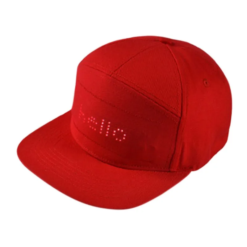 

LED Smart Cap Mobile Phone APP Controlled Display Screen Caps Party Club Baseball Sports Hat Zuzi