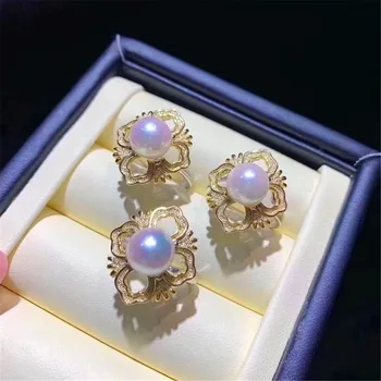 

Pearl Ring Settings 925 Sterling Silver Holder Adjustable Ring Settings Base Accessories DIY Ring Jewelry Making