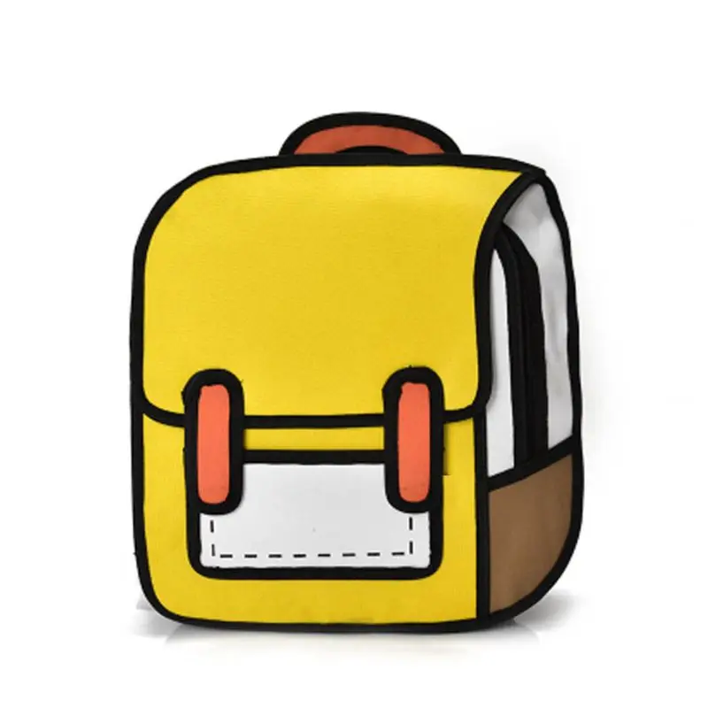 

Creative Women 2D Drawing Backpack Cartoon School Bag Teenager Girls Daypack X5XA