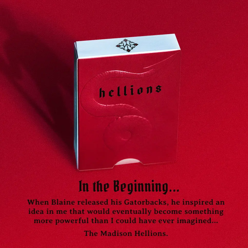 Madison Hellions игральные карты от DM Ellusionist Deck велосипед покер USPCC пользовательские ограниченное издание Волшебные трюки магический реквизит