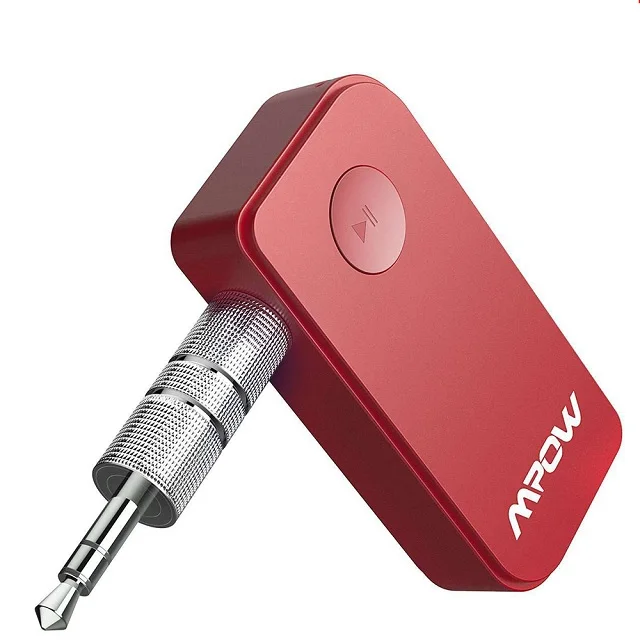 Красный VicTsing Bluetooth приемник портативный автомобильный адаптер Aux для музыки потокового звука автомобиля аудио стерео системы 3,5 мм Bluetooth автомобильный комплект - Название цвета: Красный
