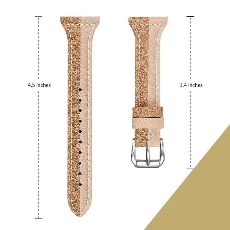 beige coffee OULUCCI ремешок из натуральной кожи для Fitbit versa, ремешок на запястье браслет fit bit Lite Verse 2 Band аксессуары - Цвет: beige coffee