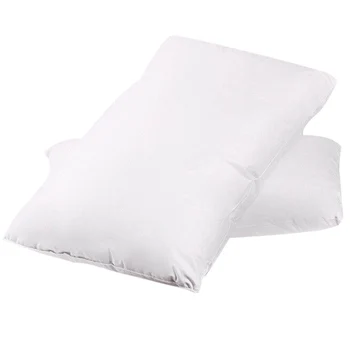 

2 Pcs Down Blend Bed Pillows Cotton Cover King Comfortable for Home Bedroom