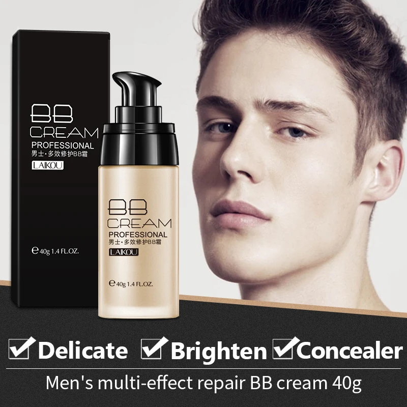 Мужской BB крем для лица Натуральный/Загар отбеливающий уход за кожей для мужчин эффективный уход солнцезащитный крем для лица основа макияж цвет кожи