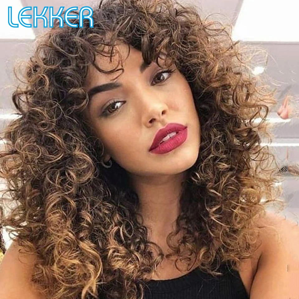 Curly Afro Wig Bangs Human Hair | Afro Kinky Curly Wigs Bang - Colored Afro  Kinky - Aliexpress