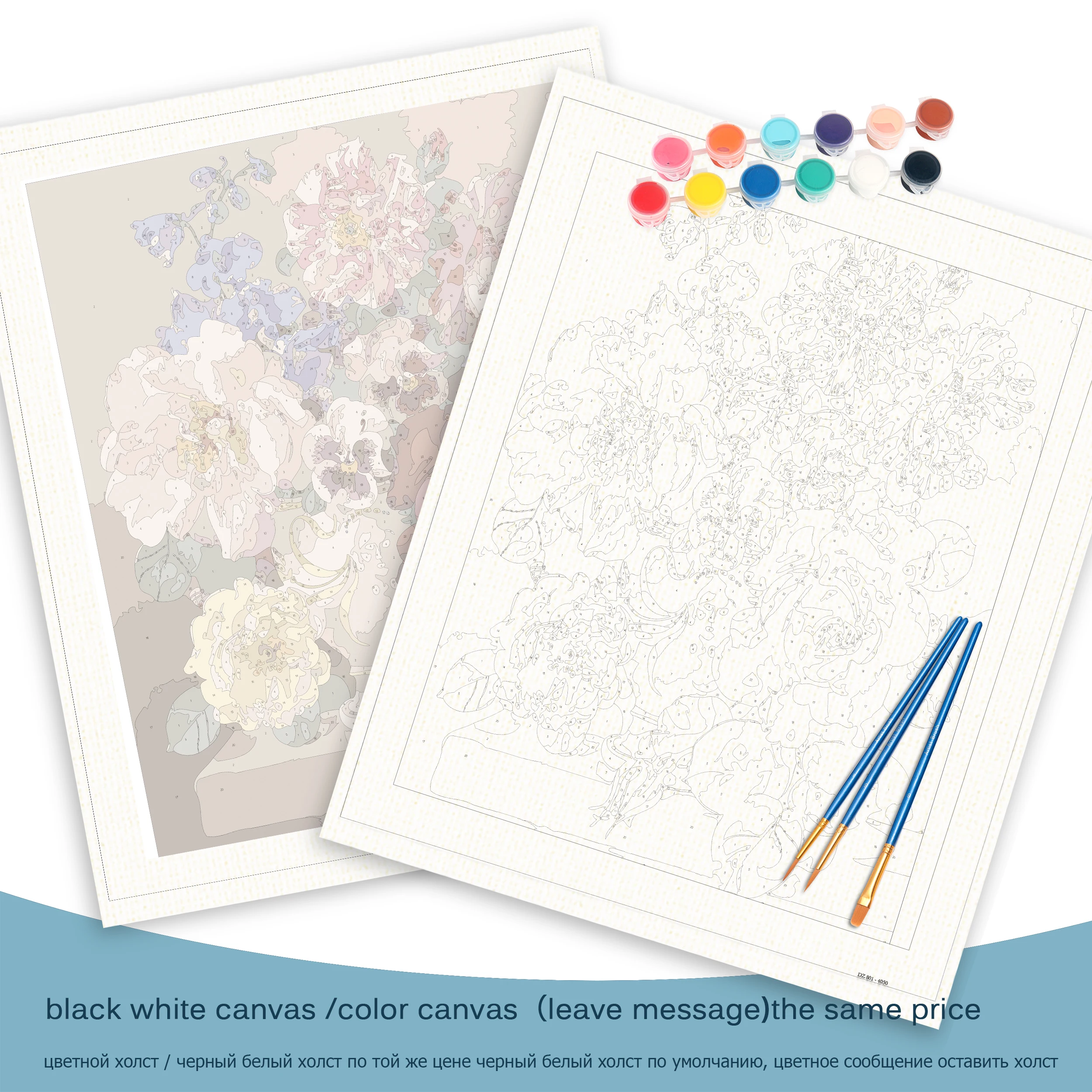Frame Picture Vintage Flower DIY Painting By Numbers Hand Painted Oil Painting On Canvas Acrylic Paint For Home Decor GATYZTORY wall art print canvas wall art