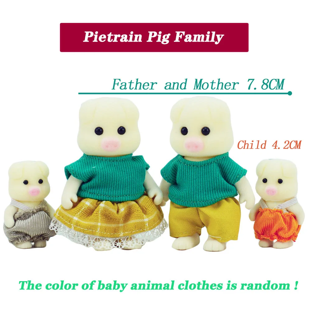 New Children Toys DollHouse Accessorie 1/12 Girls Games Forest Animal Home Miniature Doll 3 Inch Diy  Collectible Toys For Girls 6