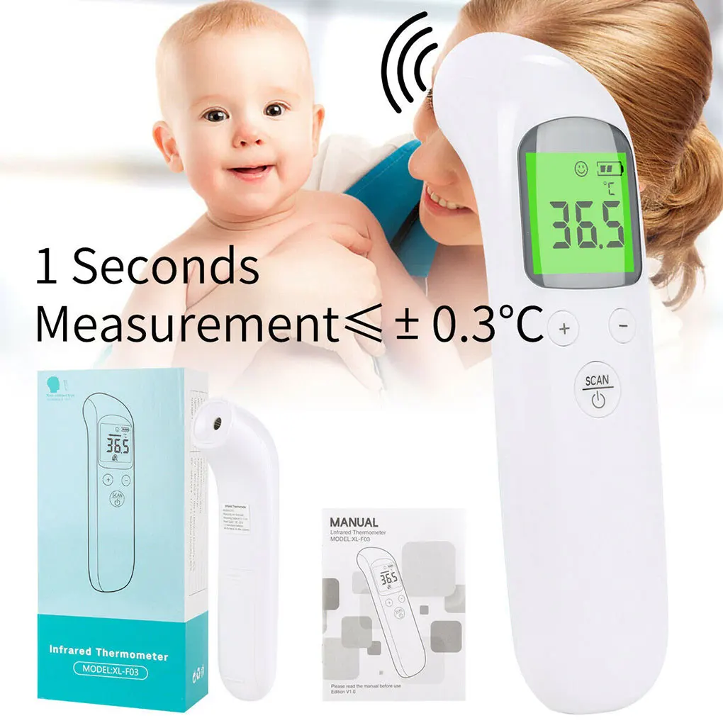 

Non-Contact Forehead Infrared Thermometer LED Digital Celsius Fahrenheit Temperature Meter Measuring Tool