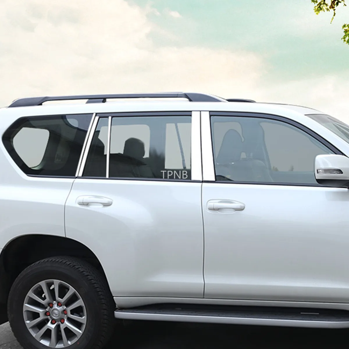 Для Toyota Prado 150 2010 2011 2012 2013 2014 2015 2016 2017 2018 2019 2020 оконная стойка из нержавеющей