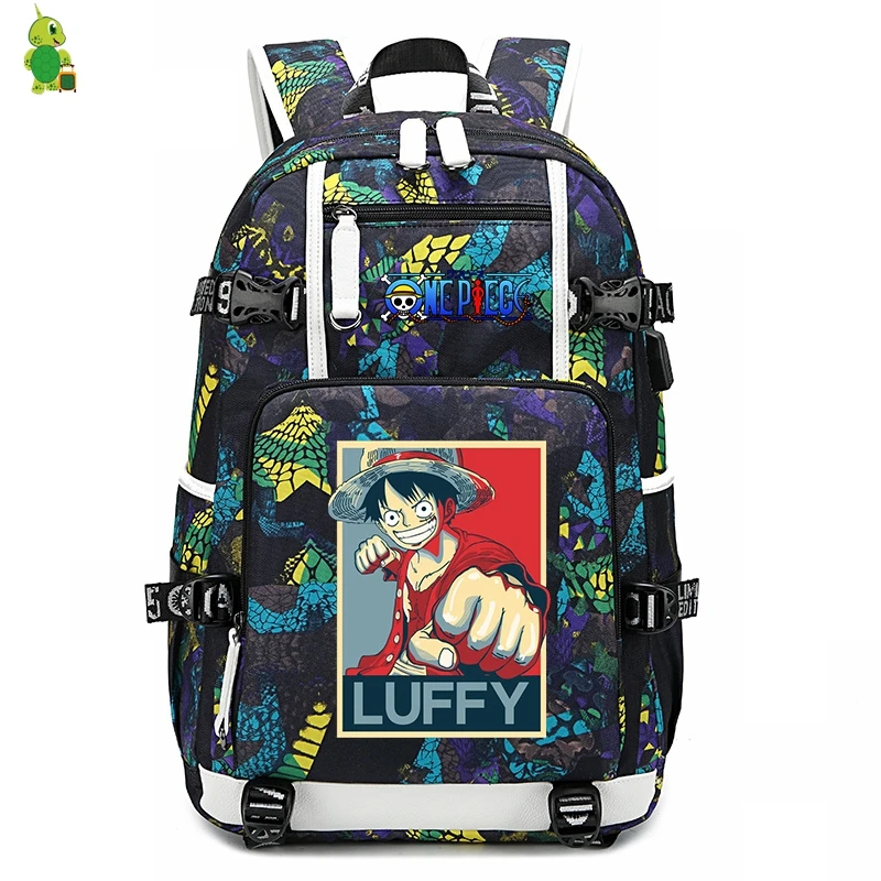 Mochila Аниме one piece Luffy рюкзак женский рюкзак школьные сумки для девочек-подростков мужской рюкзак для ноутбука большой рюкзак для путешествий - Цвет: 26