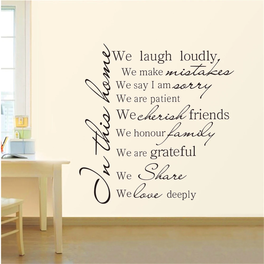 Together We Make A Family Decals Quote for Home House Inspirational Love Vinyl Wall Stickers