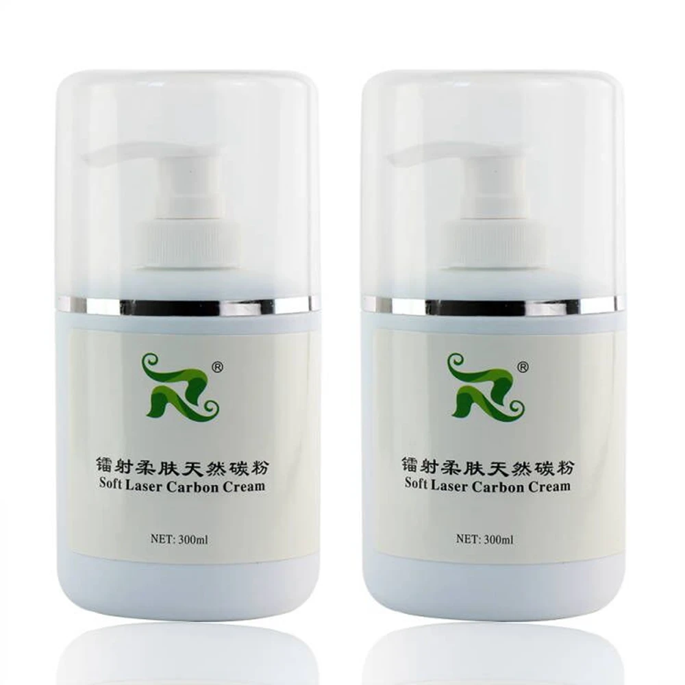 

300ml Soft Laser Black Doll Carbon Cream Laser Powder Carbon Gel For Nd yag Laser Skin Rejuvenation Treatment