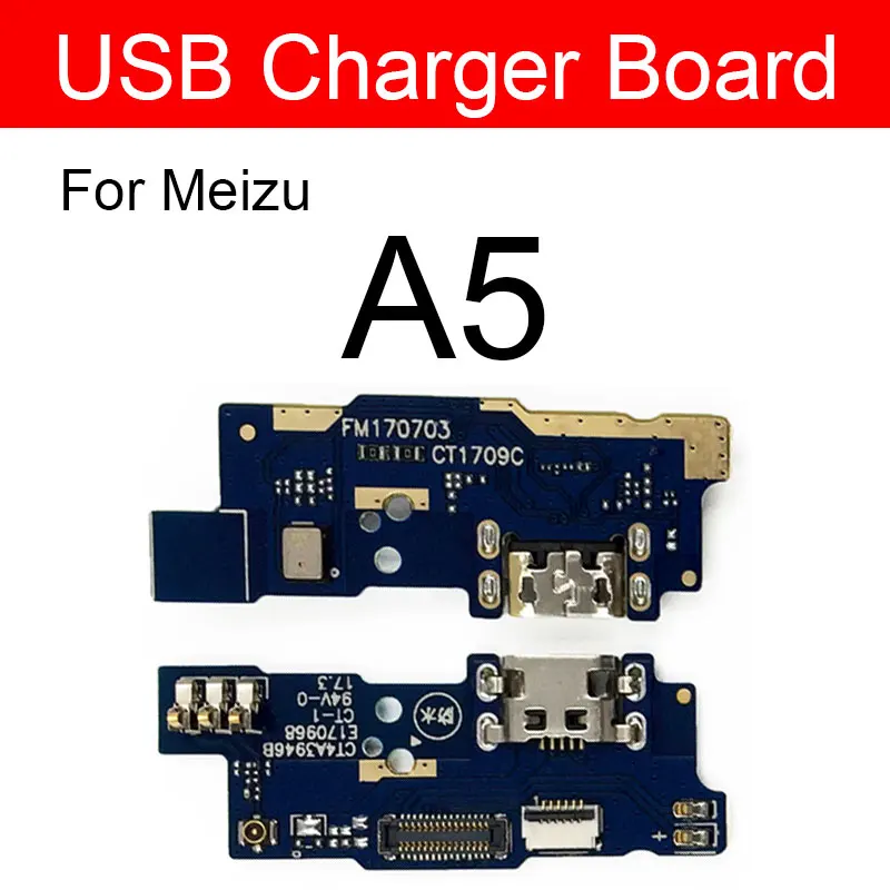 Зарядное устройство Usb Jack Prot Board Для Meizu Meilan Note 8 V8 X X8 Metal A5 M6T M9 M15 15 16 16X Plus Chargring Plug Dock Board - Цвет: Meizu A5