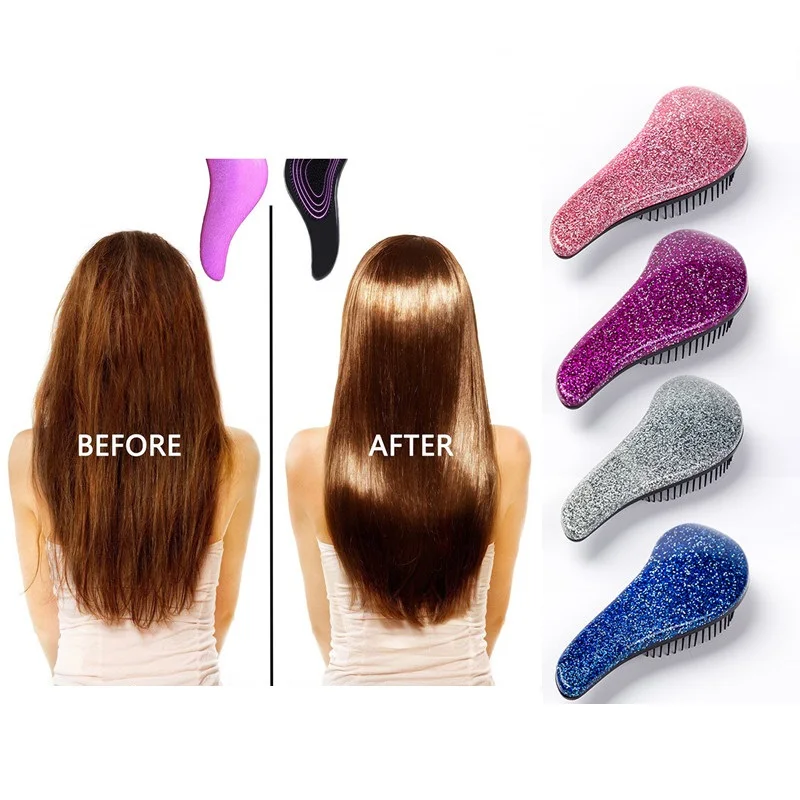 Новая волшебная мини-Расческа с ручкой Антистатическая щетка для волос