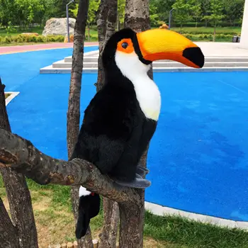 

Cute Toucan Bird Simulation Animal Doll Stuff Plush Toy Children Birthday Gift Chirstmas Gift