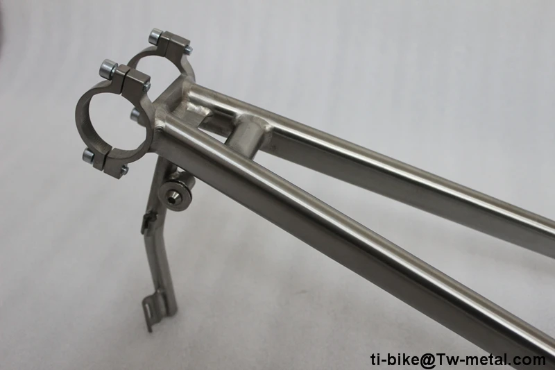 Cheap China made titanium recumbent bike frame and fork, custom titanium recumbent bicycle fork frames, cheap titanium recumbent frame 6
